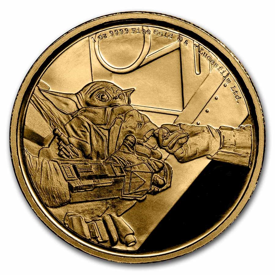 2022 Niue 1 oz Gold Star Wars Classic Grogu (Box & COA)